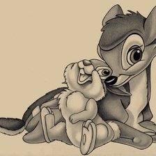 Схема вышивки «BAMBI Y TAMBOR»