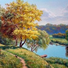 Схема вышивки «пейзаж»