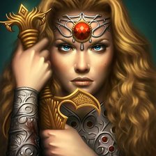 Схема вышивки «guerrera»