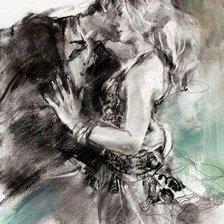 Схема вышивки «Casal dançando .»