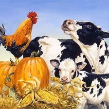 Схема вышивки «Корова»