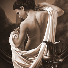 Схема вышивки «Девушка»