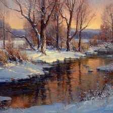 Схема вышивки «Ранний снег»