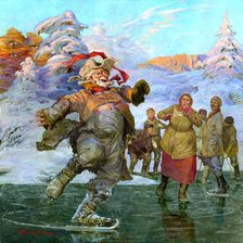 Схема вышивки «Каток.»