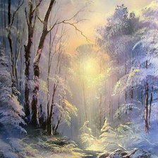 Схема вышивки «Зима»