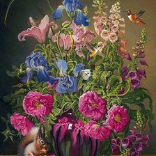 Схема вышивки «Boque de flores.»