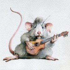 Схема вышивки «мышь-цыганчонок»