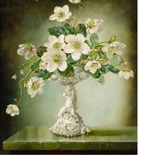 Схема вышивки «Букет белых цветов»