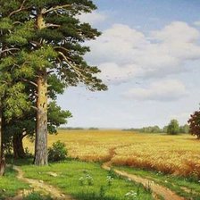 Схема вышивки «пейзаж»