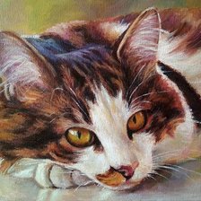 Схема вышивки «котейка»