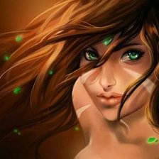 Схема вышивки «Девушка»