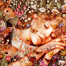 Схема вышивки «ЭНН ИВОНН ГИЛБЕРТ. СПЯЩАЯ КРАСАВИЦА»