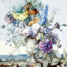 Схема вышивки «ПЬЕР-ЖОЗЕФ РЕДУГЕ. ЦВЕТЫ»