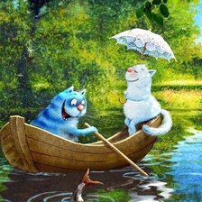 синий кот свидание