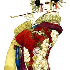 Схема вышивки «Гейша»