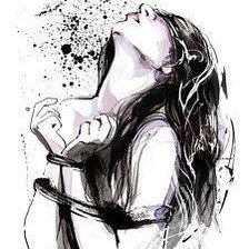 Схема вышивки «Девушка»