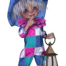 Схема вышивки «РАЗНОЦВЕТНЫЙ КЛОУН»