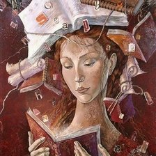 Схема вышивки «ДАНИЕЛА ЗЕКИНА. ВРЕМЯ С ПАПИЛЬОТКАМИ ПАМЯТИ. КНИЖНЫЙ МИР»