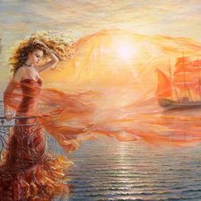 Схема вышивки «Алые паруса 2»