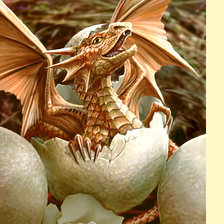 Схема вышивки «Серия "Фэнтези" Дракон»