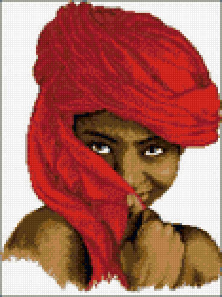 Мулатка в красном - предпросмотр