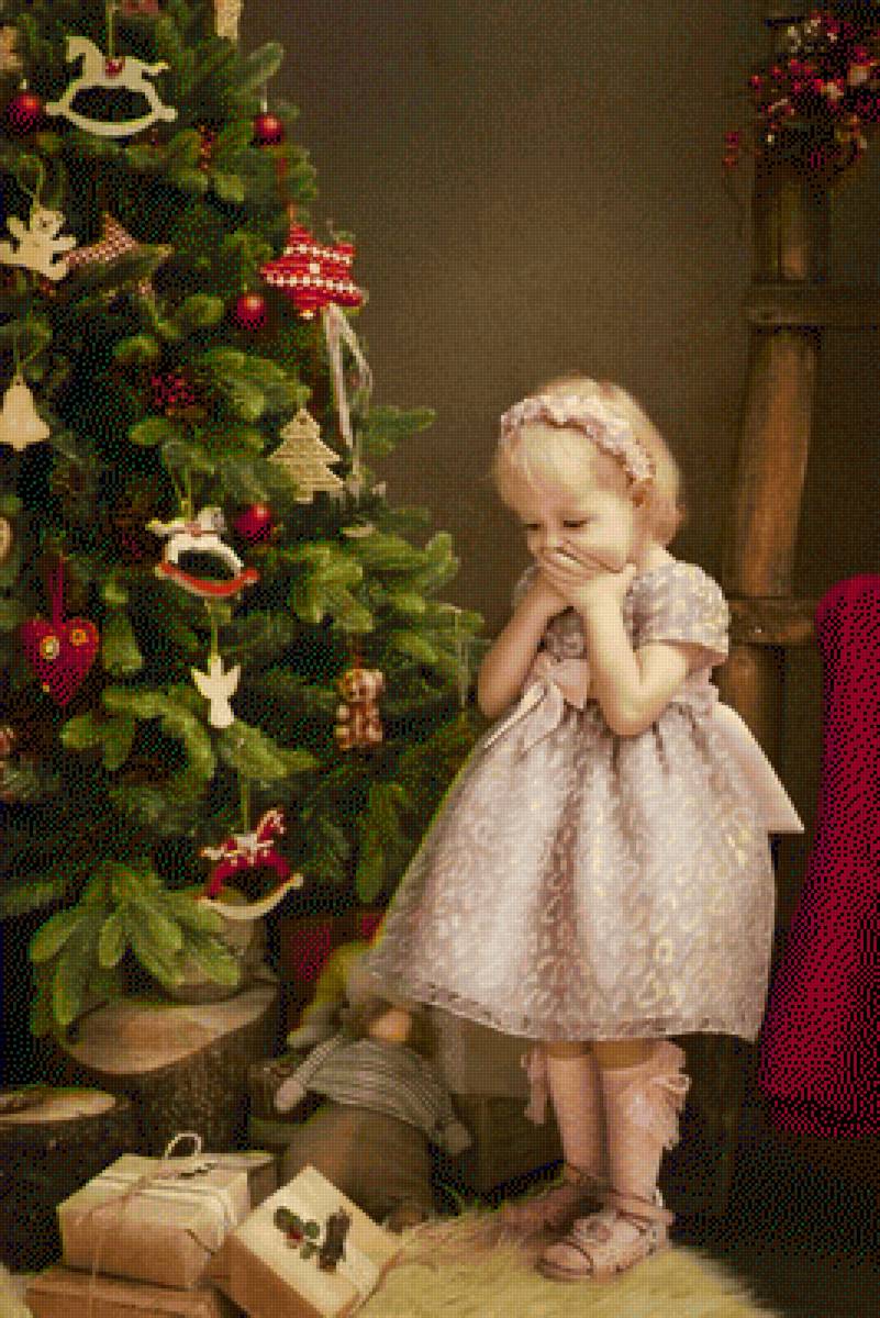 linda navidad - niñas, navidad - предпросмотр