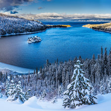 Схема вышивки «Озеро»