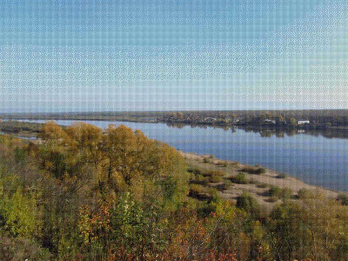 река Вятка - осень, небо, природа, пнк, река, фото - предпросмотр