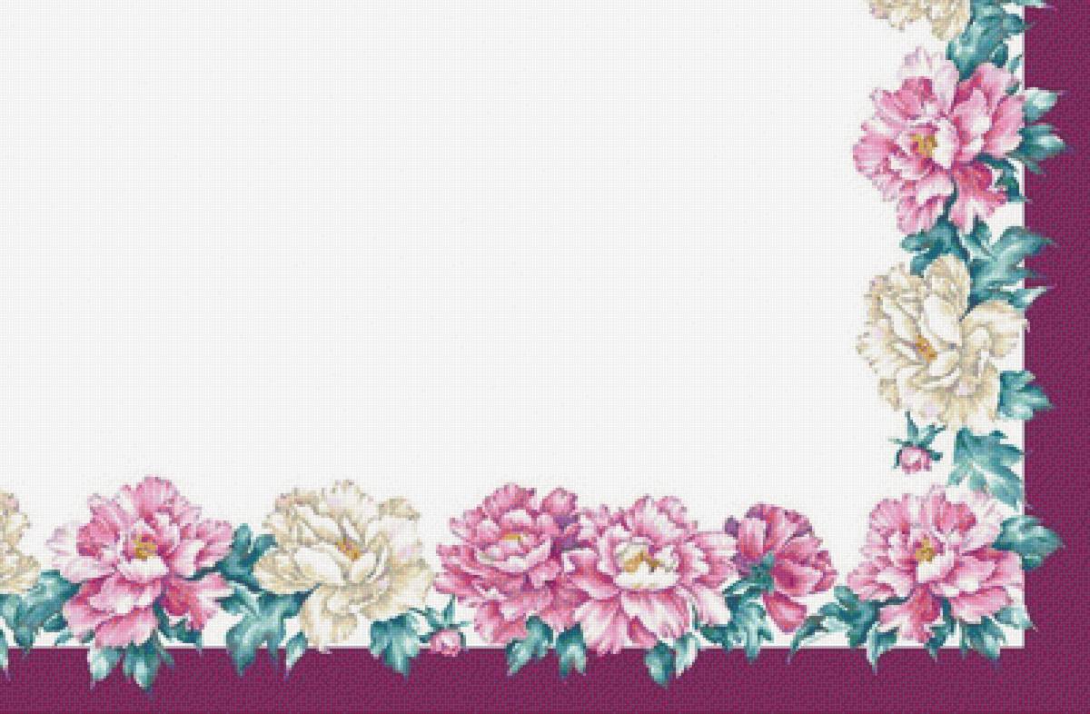 Скатерть пионы - скатерть, пионы. - предпросмотр