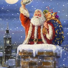 Схема вышивки «Down the chimney»