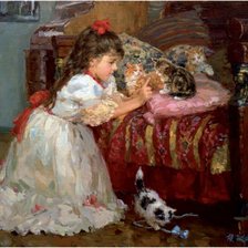 Схема вышивки «Котята»