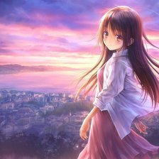 Схема вышивки «Девушка»