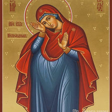 Схема вышивки «Непраздная икона Божьей Матери»