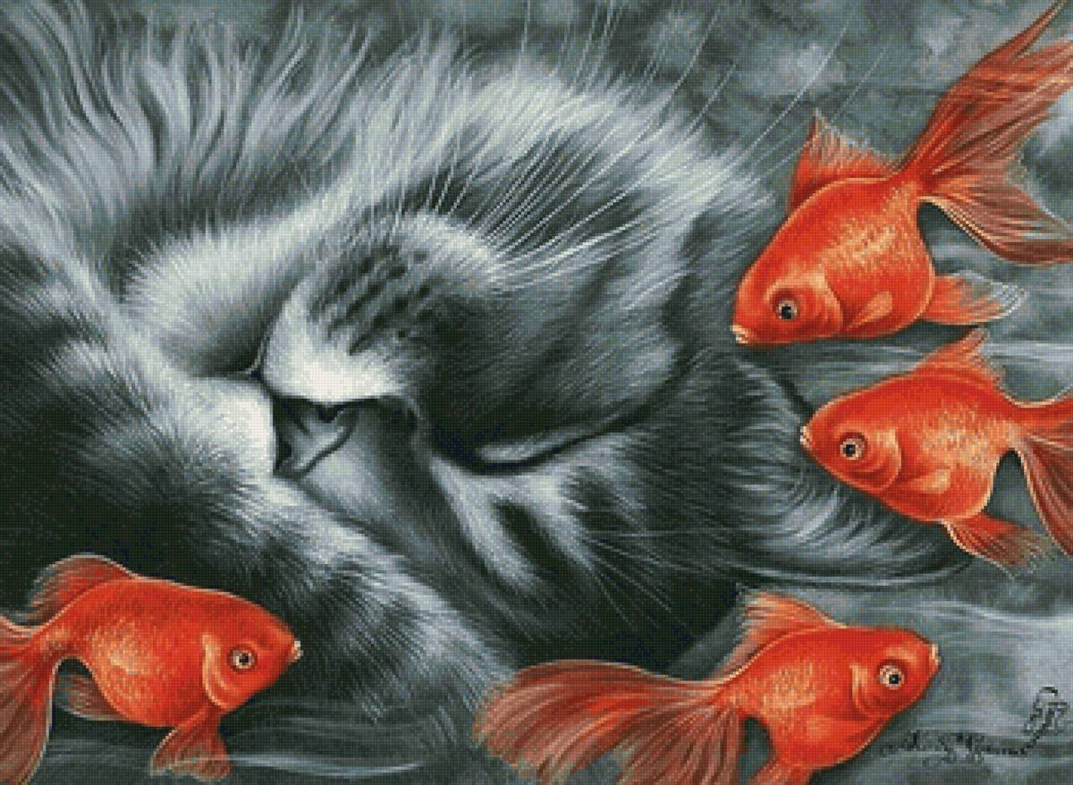 сон - рыбы, кошки - предпросмотр