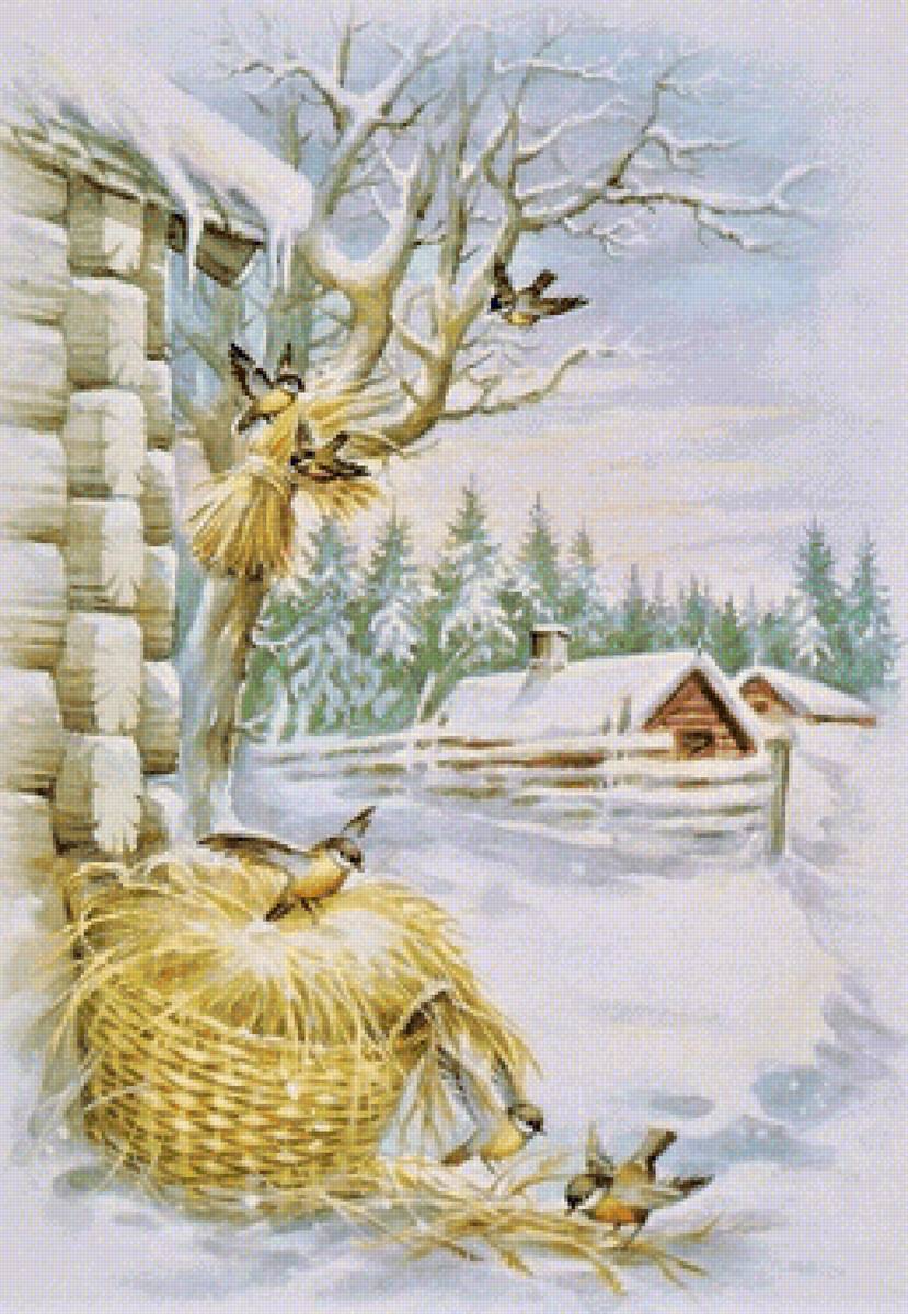 Winter birds - предпросмотр