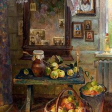 Схема вышивки «Яблочный спас»