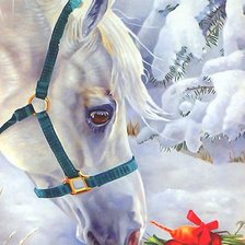 Схема вышивки «подарок»