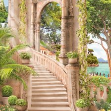 Схема вышивки «Терраса»