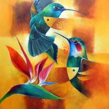 Схема вышивки «colibri»