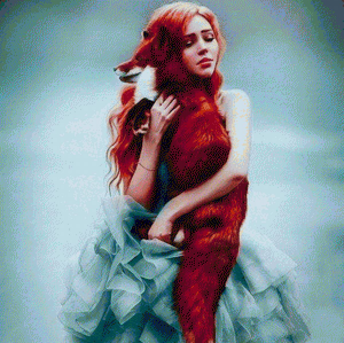 девушка - девушка лиса - предпросмотр