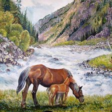 Схема вышивки «Пейзаж»