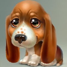 Схема вышивки «собака 233»