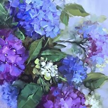 Схема вышивки «Гортензия»