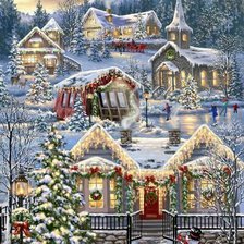 Схема вышивки «Cottage»