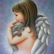 Схема вышивки «ангел»