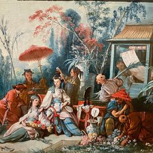 Схема вышивки «ФРАНСУА БУШЕ. КИТАЙСКИЙ САД. ШИНУАЗРИ-1»