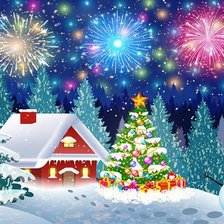 Схема вышивки «НОВЫЙ ГОД»