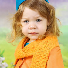 Схема вышивки «Девочка»