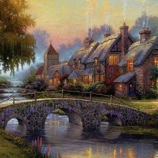 Схема вышивки «Cottage»