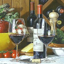 Схема вышивки «вино»